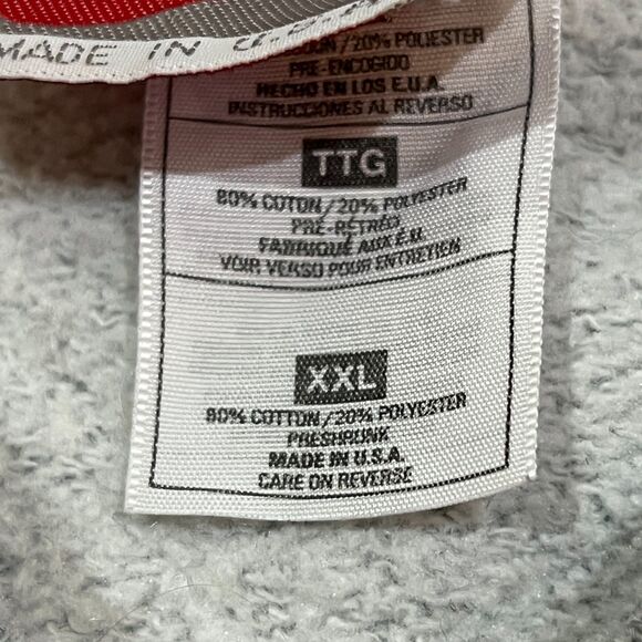 Vintage 80’s Nike Big Center Swoosh Grey Crewneck Sweatshirt Made in USA XXL 2XL - Picture 5 of 7